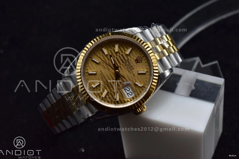 126231 904L Dial Bracelet DateJust on Steel Textured Gold 36 VSF 1:1 Edition Best SS VS3235 YG Jubilee 1201